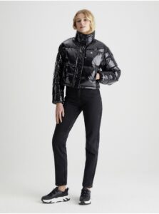 Čierna dámska prešívaná bunda Calvin Klein Jeans