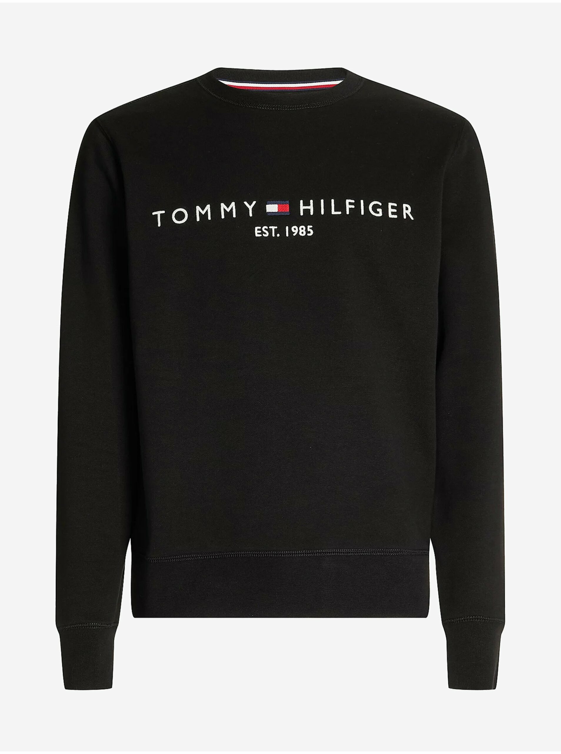 Čierna pánska mikina Tommy Hilfiger Tommy Logo