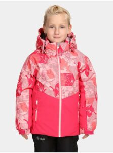 Tmavo ružová dievčenská lyžiarska bunda Kilpi Samara-JG