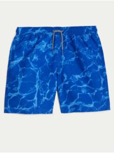 Modré chlapčenské vzorované plavky Marks & Spencer