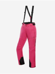 Tmavo ružové dámske lyžiarske nohavice s membránou PTX ALPINE PRE Osaga