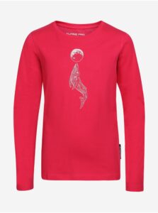 Tmavo ružové dievčenské tričko ALPINE PRO Olero