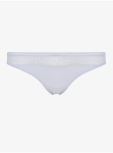 Biele dámske nohavičky s krajkovým detailom Calvin Klein Underwear