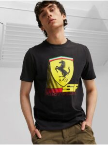 Čierne pánske tričko Puma Ferrari Race