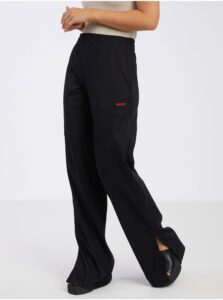 Čierne dámske široké nohavice HUGO