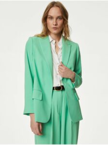 Svetlo zelené dámske voľné sako Marks & Spencer