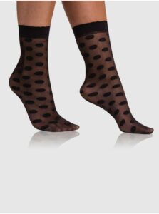Čierne dámske vzorované ponožky BELLINDA Chic