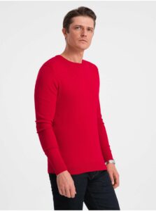 Červený pánsky sveter Ombre Clothing