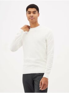 Biely basic sveter Celio Nepic