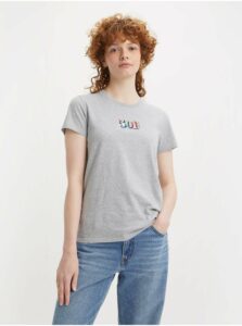 Šedé dámske melírované tričko Levi's® 501