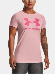 Ružové športové tričko Under Armour UA W SPORTSTYLE LOGO SS
