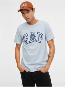 Svetlomodré pánske tričko s potlačou GAP