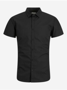 Čierna pánska košeľa s krátkym rukávom Jack & Jones Joe