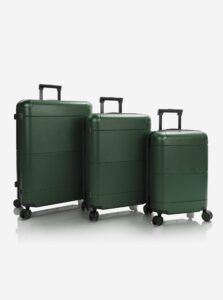 Súprava troch cestovných kufrov Heys Zen S,M,L Green