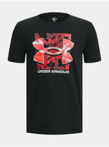 Čierne tričko Under Armour UA B BOX LOGO CAMO SS MFO