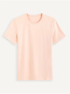 Ružové pánske basic tričko Celio Neunir