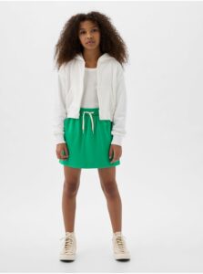 Zelená dievčenská tepláková sukňa GAP
