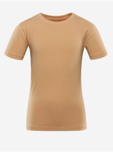 Svetlo hnedé detské vzorované tričko NAX LORETO