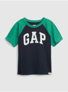 Zeleno-modré chlapčenské tričko GAP
