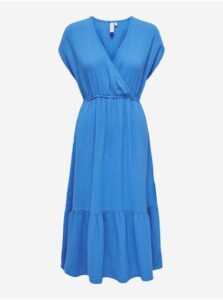 Modré dámske midi šaty ONLY Thyra