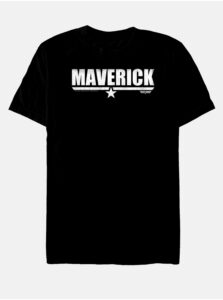 Čierne unisex tričko Paramount Maverick