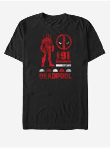 Čierne unisex tričko Marvel Deadpool Sil