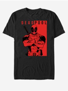 Čierne unisex tričko Marvel Deadpool Police