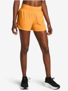 Oranžové dámske športové kraťasy Under Armour UA Launch Pro 3'' Shorts