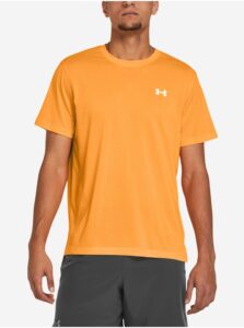 Oranžové pánske športové tričko Under Armour UA LAUNCH SHORTSLEEVE