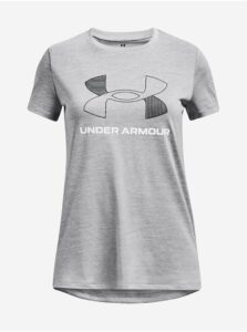 Šedé dievčenské tričko Under Armour UA Tech BL Twist SS-GRY