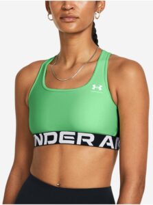 Svetlo zelená dámska športová podprsenka Under Armour UA HG Authentics Mid Branded