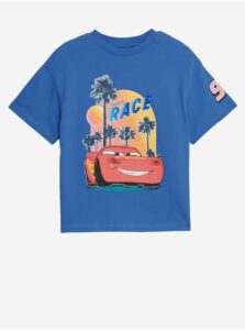 Modré chlapčenské tričko s motivom Disney Cars Marks & Spencer
