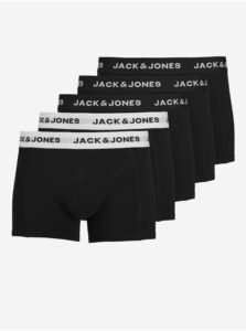 Súprava piatich pánskych boxeriek Jack & Jones Solid