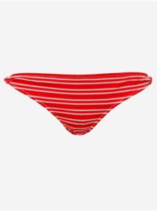 Červený dámsky pruhovaný spodný diel plaviek Pepe Jeans