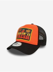 Čierno-oranžová pánska šiltovka New Era 940 Af Trucker